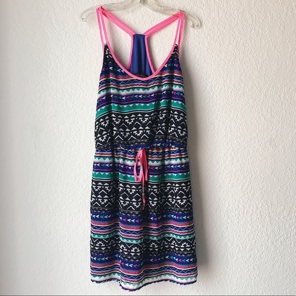 colorful printed dress